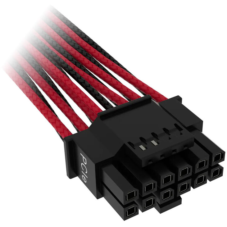 Corsair Premium Sleeved 12+4 Pin PCIe Gen5 12VHPWR 600W - schwarz/red image number 1