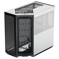 APNX V1 PC Case, Mid Tower, ATX, Tempered Glass &ndash; Black / White