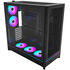 Montech HS01 PRO PC-Gehäuse, Midi-Tower, ATX, aRGB, Tempered Glass - schwarz image number null
