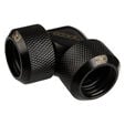 Alphacool Eiszapfen Adapter 90 Degree 16mm OD to 16mm OD Hardtube - black image number null