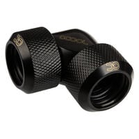 Alphacool Eiszapfen Adapter 90 Grad 16mm AD auf 16mm AD Hardtube - schwarz