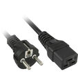 InLine Netzkabel C19, 16A, Schutzkontakt, gerade - 2m, schwarz image number null
