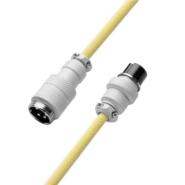 CableMod PRO Coiled Keyboard Cable USB-C zu USB Typ A, Lemon Ice - 150cm image number 3