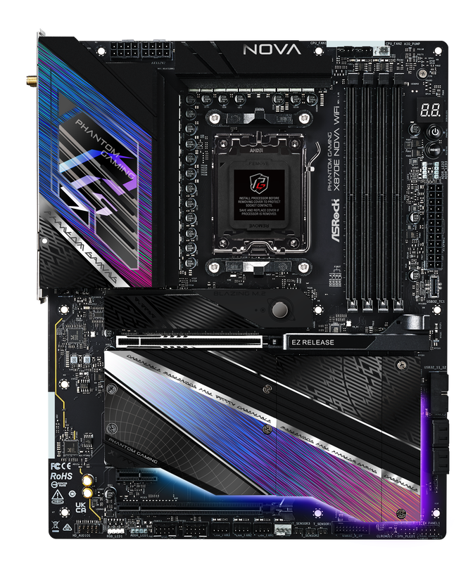 ASRock X870E Nova WiFi motherboard, socket AM5, AMD X870E, ATX, DDR5 image number 4
