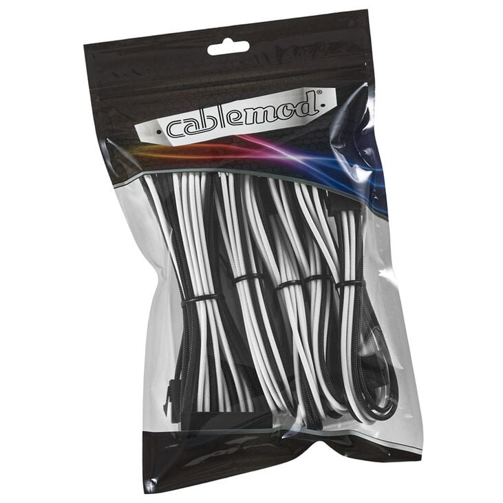 CableMod Classic ModMesh Cable Extension Kit - 8+8 Series - black/white image number 1