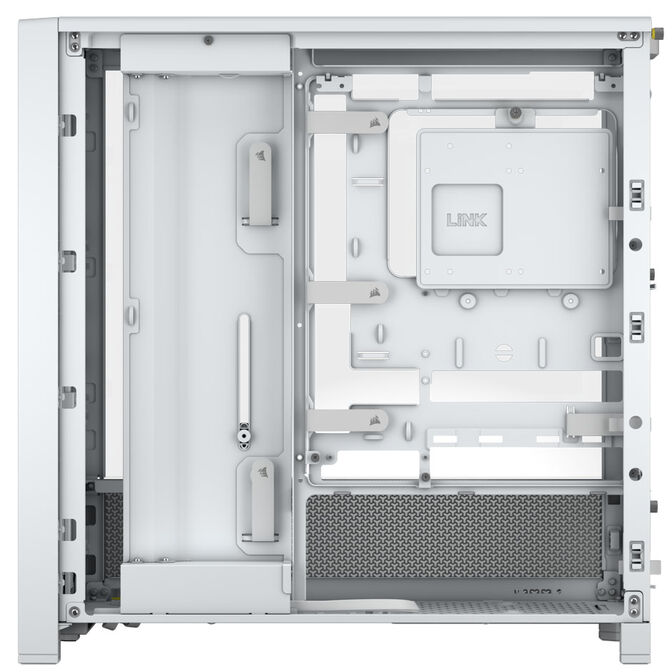Corsair Frame 4000D RS ARGB PC case, Mid Tower, E-ATX, RGB, Tempered Glass - white image number 5