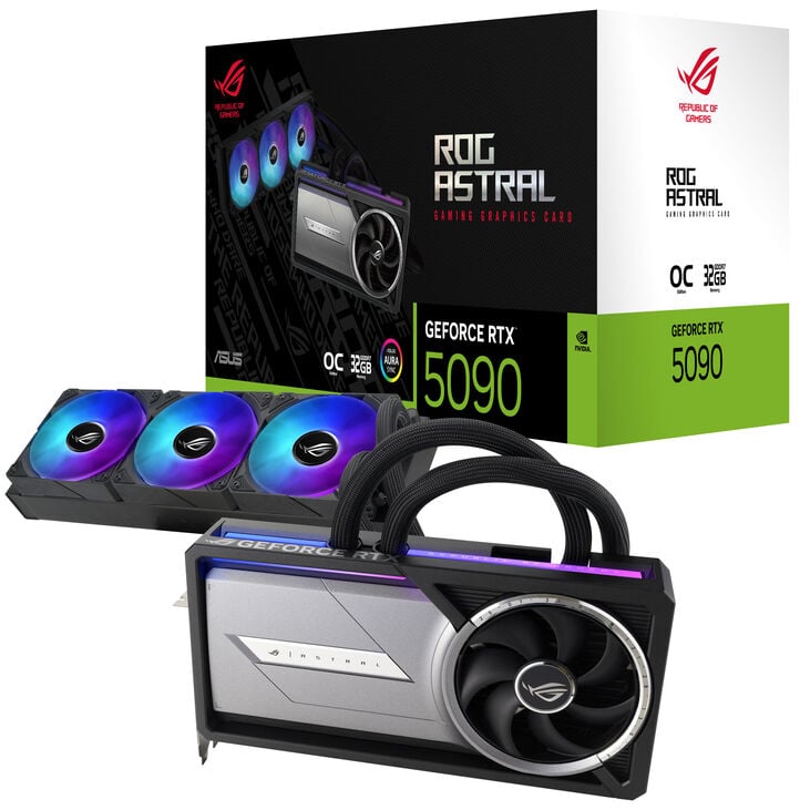 ASUS ROG Astral GeForce RTX 5090 LC OC Edition, 32768 MB GDDR7 image number 0