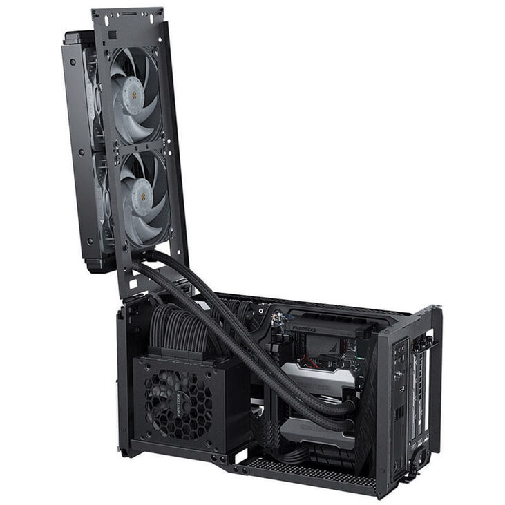 PHANTEKS Evolv Shift XT ITX-Case, ARGB, Tempered Glass - black     + PHANTEKS Revolt SFX 80 PLUS P image number 5