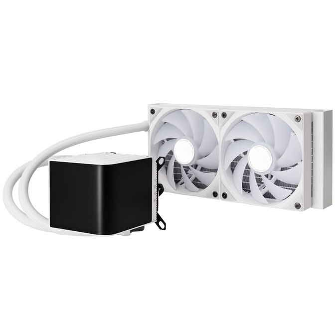 Jonsbo D32 STD PC-Geh&auml;use + TRYX PANORAMA Komplett-Wasserk&uuml;hlung, ARGB - 240mm, wei&szlig; image number 2