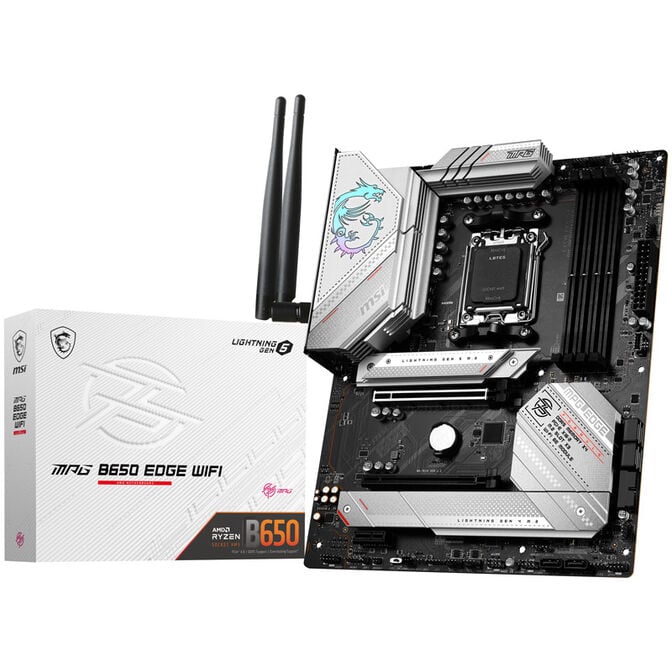 MSI MPG B650 Edge WiFi, Sockel AM5, AMD B650, ATX - DDR5 image number 0