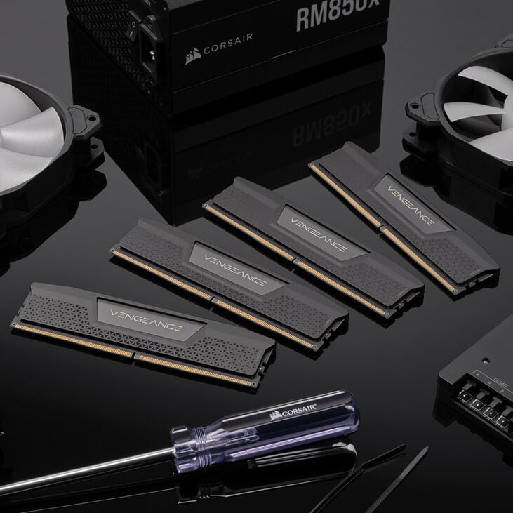 Corsair Vengeance DDR5-6000 RAM, CL30, XMP - 32 GB Dual-Kit, schwarz image number 6