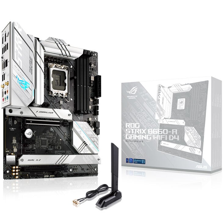 ASUS ROG STRIX B660-A Gaming WiFi D4, Intel B660 Mainboard - Sockel 1700, DDR4 image number 0