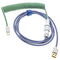Ducky Premicord Iris Spiralkabel, USB Typ C auf Typ A - 1,8m