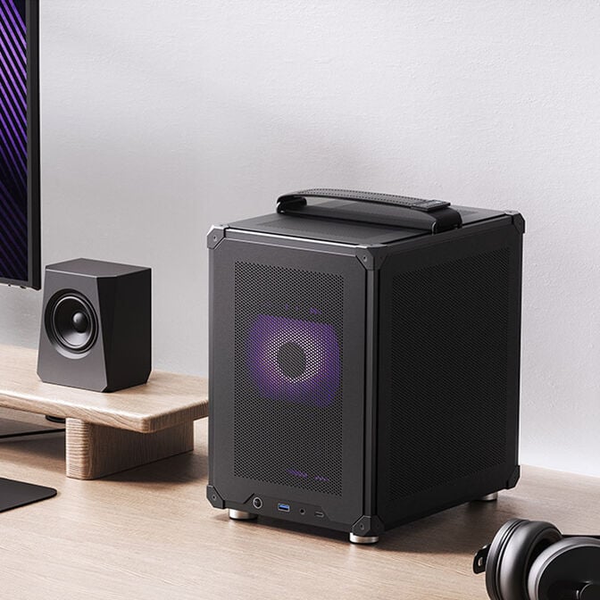 Jonsbo C6 PC-Geh&auml;use, Mini-Tower, Micro-ATX, mit Tragegriff - schwarz image number 9