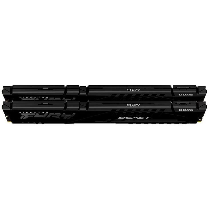 Kingston Fury Beast Black DDR5-5200 RAM, CL40 - 64 GB Dual-Kit, schwarz image number 2