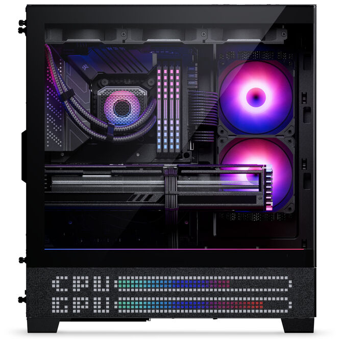 Phanteks XT View Matrix PC Case, Mid-Tower, E-ATX, Tempered Glass, Matrix LED - Black image number 10