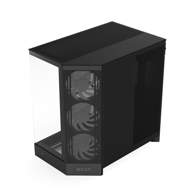 NZXT H9 Flow RGB PC-Geh&auml;use, Midi-Tower, E-ATX, Tempered Glass - schwarz image number 7