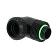Barrow Multi-Link Adapter Anschluss 90 Grad G1/4 Zoll AG auf 14mm AD Hardtube - drehbar, schwarz image number null