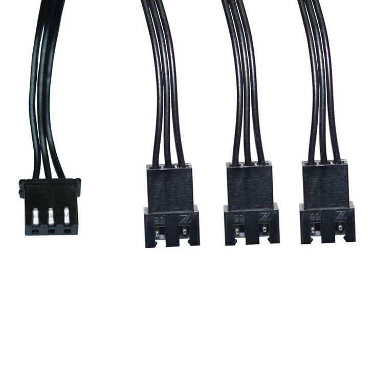 Alphacool Digital RGB LED Y-Kabel 3-fach mit JST-Stecker, schwarz - 30cm image number 3
