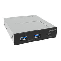 Akasa AK-ICR-36 USB 3.2 Gen 2 Type C Panel - black