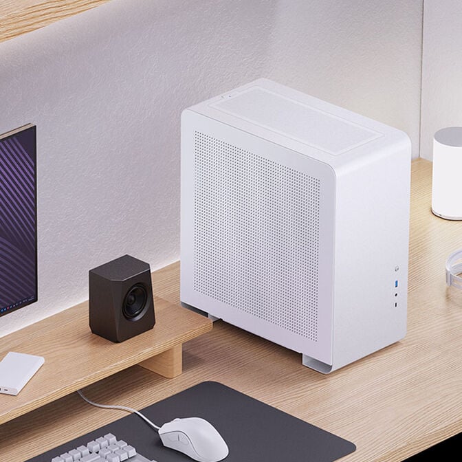 Jonsbo U4 Pro Mesh Mid Tower - White image number 9