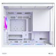 Montech KING 15 PRO PC Case, Mini Case, mATX, Tempered Glass, RGB - white image number null