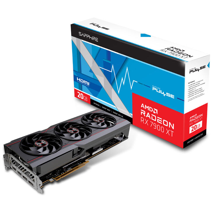 Sapphire Pulse Radeon RX 7900 XT 20G, 20480 MB GDDR6 image number 0