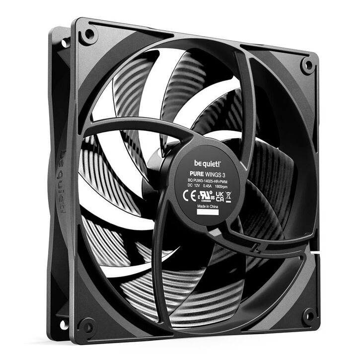 be quiet! Fan Pure Wings 3 PWM - 140mm, High Speed image number 1