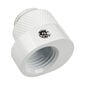 Bitspower X-Cross Adapter G1/4 inch Male to G1/4 inch Female - 5mm Offset, White