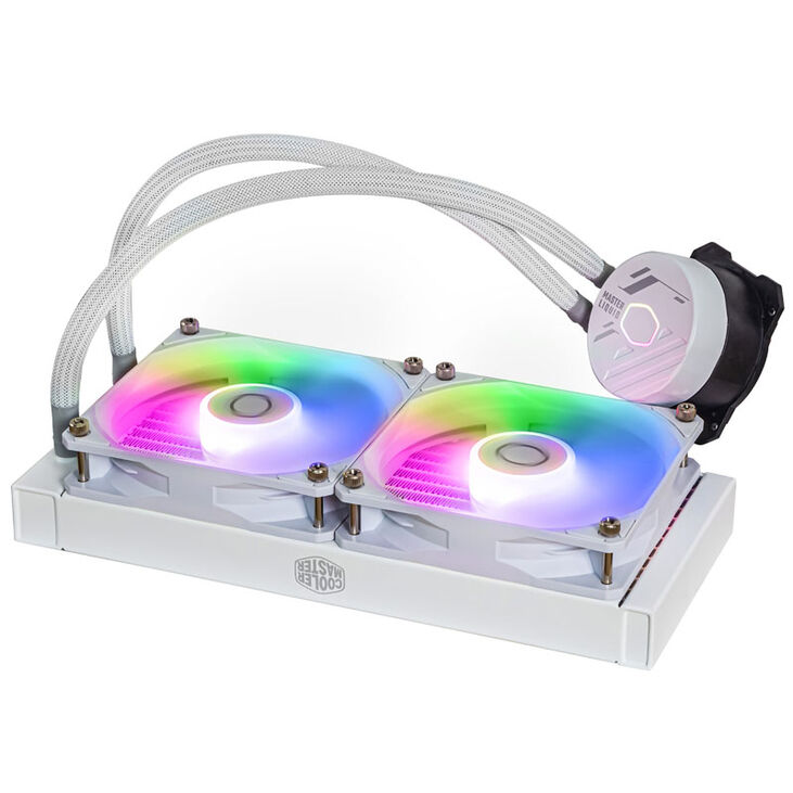 Cooler Master MasterLiquid 240L Core ARGB AiO Wasserkühlung - weiß image number 2