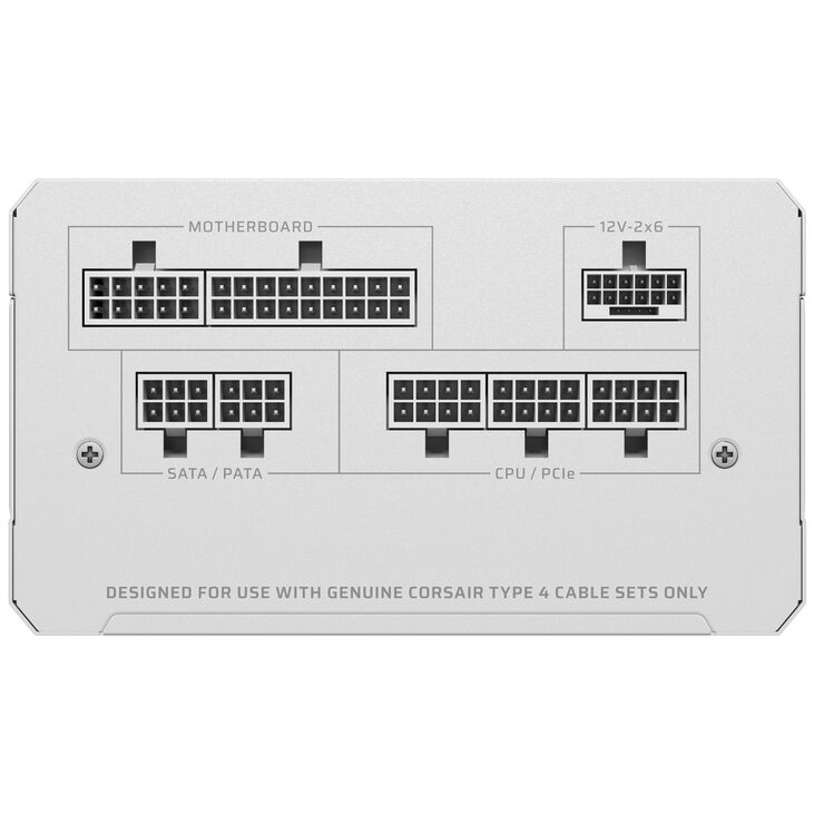 Corsair RMe Series RM750e 80 PLUS Gold Power Supply, modular, ATX 3.1, PCIe 5.1 - 750 Watts, white image number 6