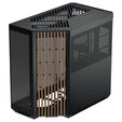 APNX V1 PC Case, Mid Tower, ATX, Tempered Glass &ndash; Wood, Black image number null