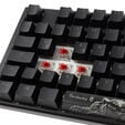Ducky One 3 Classic Black/White Gaming Tastatur, RGB LED - MX-Red image number null