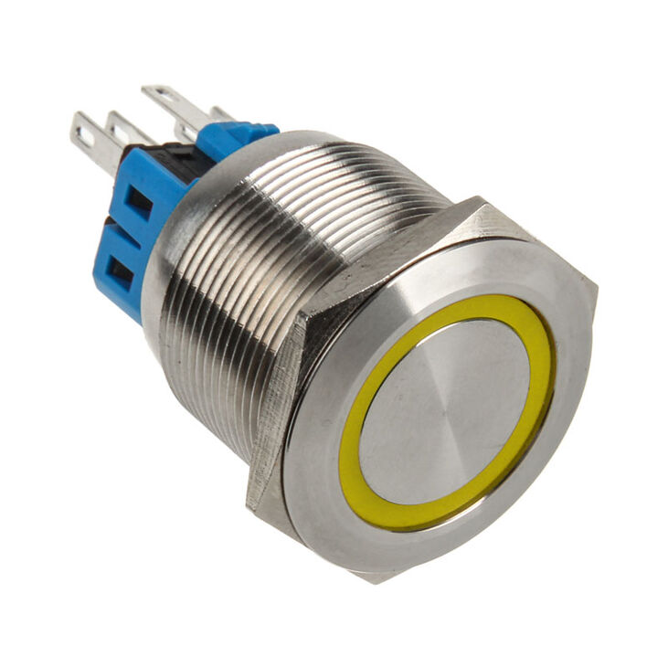DimasTech Vandalismusschalter/-taster 25mm - Silverline - gelb image number 0