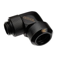 Alphacool Eiszapfen 13mm hard tube compression fitting 90 degrees rotatable G1/4 - black