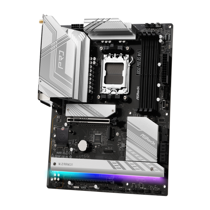 ASROCK B850 Pro RS WiFi Mainboard, Sockel AM5, AMD B850, ATX, DDR5 image number 1