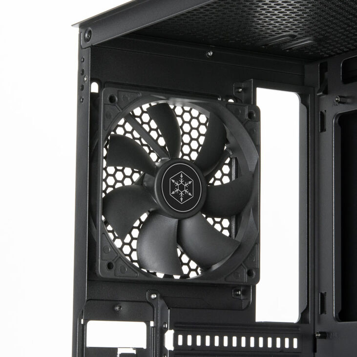 SilverStone Fara R1 V2 Mid Tower, Tempered Glass - Black image number 7