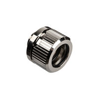 EK Water Blocks EK-Torque HDC 14 fitting straight G1/4 inch female thread to 14mm OD hard tube - silver