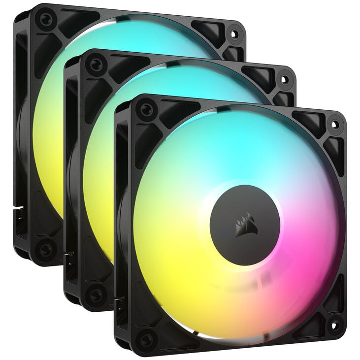 Corsair RS ARGB PWM Fan - Triple-Pack, 120mm, black image number 0