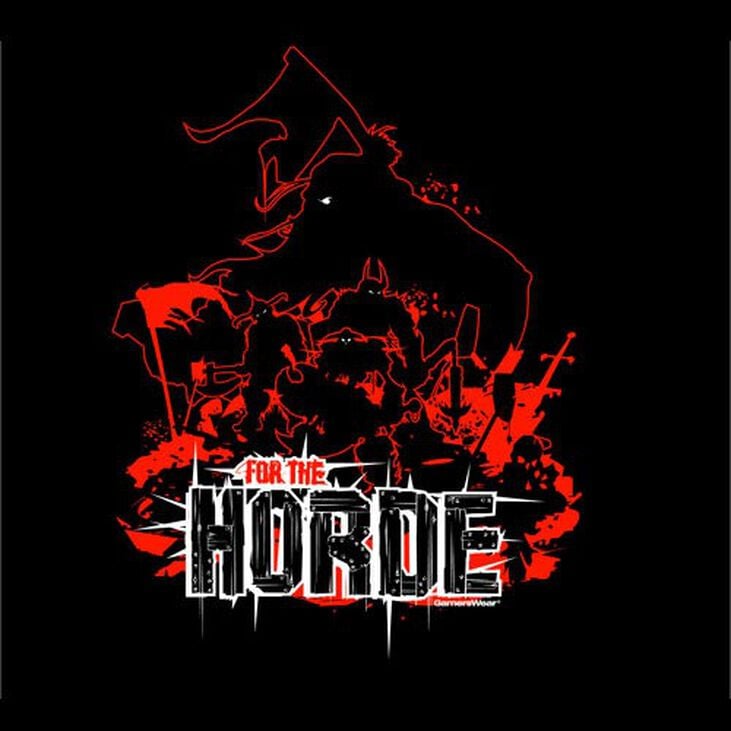 GamersWear FOR THE HORDE T-Shirt Black (M) image number 1