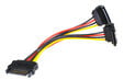 InLine SATA Strom-Y-Kabel SATA gewinkelt - 0,15m image number null