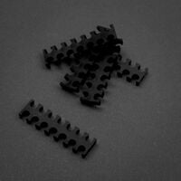 King Mod Service 14-Slot Cable Comb 3mm small - black - set of 5