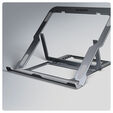 AXAGON STND-LAG Laptop-St&auml;nder, h&ouml;henverstellbar, faltbar, Aluminium - grau image number null