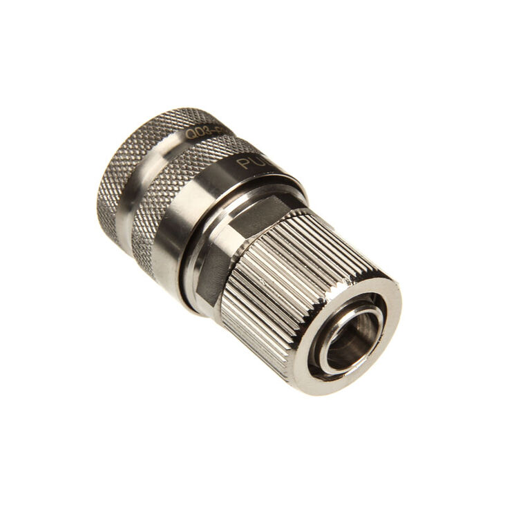 Koolance QD3 Schnellverschluss gerade weiblich auf 13/10mm - no-spill, silber image number 1