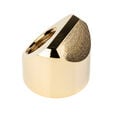EK Water Blocks EK-Quantum Torque Adapter 45 Degree G1/4 Inch Female to G1/4 Inch Female - gold image number null