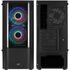 Aerocool Quantum v3 Midi-Tower, RGB, Tempered Glass - schwarz image number null