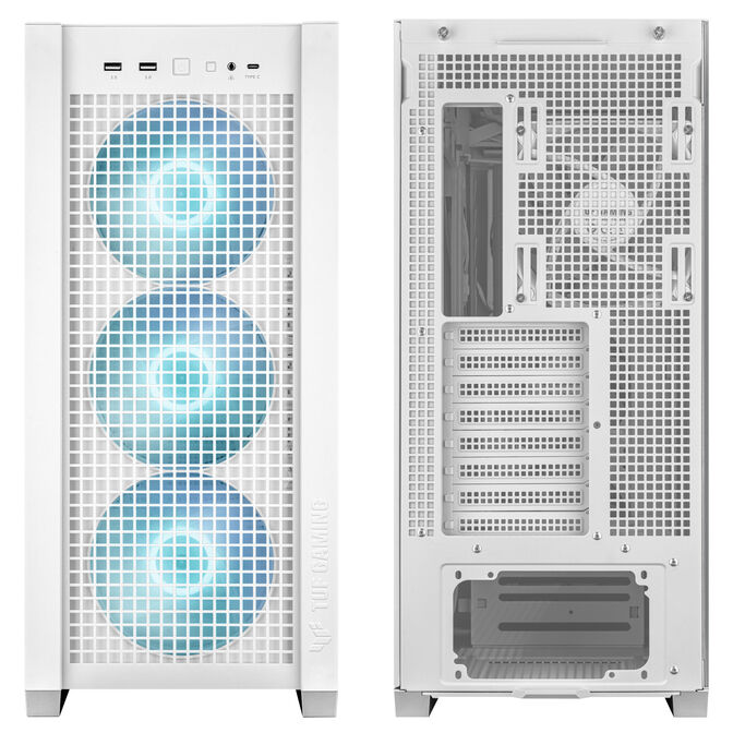 ASUS TUF Gaming GT302 TG ARGB Geh&auml;use - wei&szlig; image number 1
