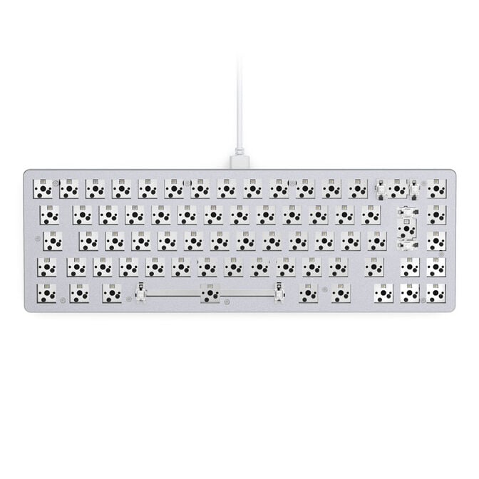 Glorious GMMK 2 Compact Tastatur - Barebone, ISO-Layout, wei&szlig; image number 1