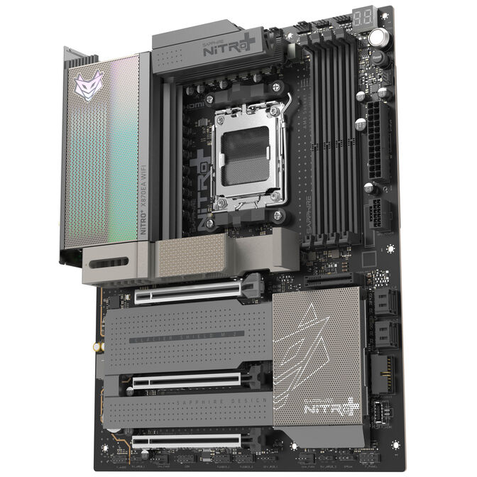 Sapphire Nitro+ X870EA WiFi7 Mainboard, AMD X870E, Sockel AM5, DDR5 image number 4