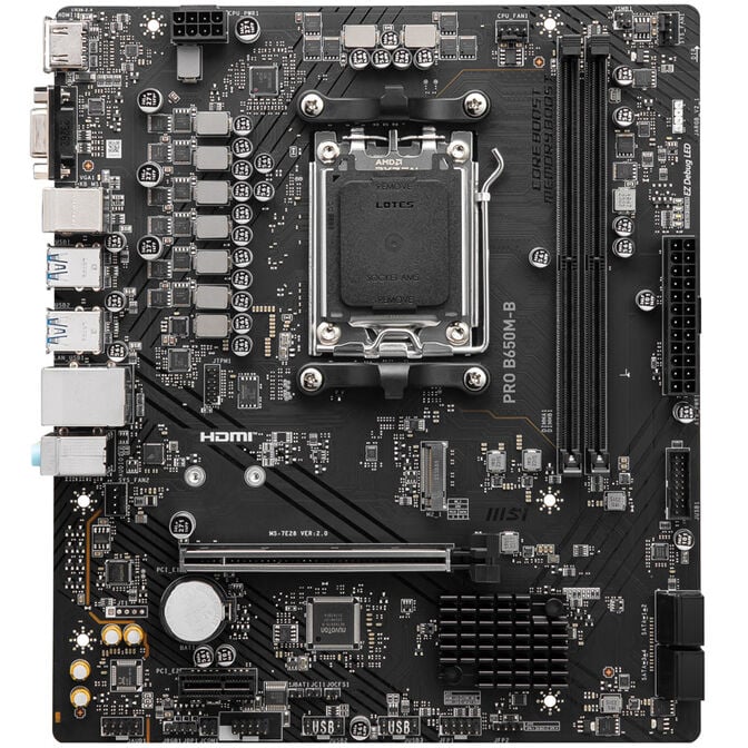 MSI Pro B650M-B, Sockel AM5, AMD B650M, Micro-ATX - DDR5 image number 2